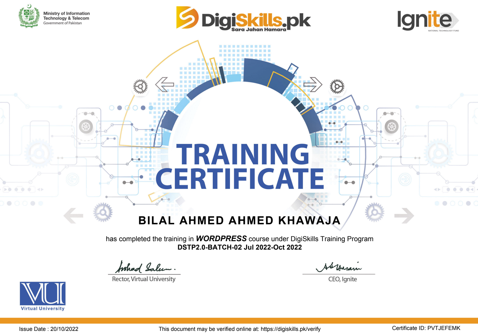 WordPress Certificate