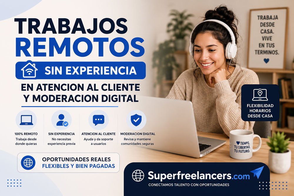 15 Trabajos Remotos Sin Experiencia que Puedes Empezar Hoy Mismo